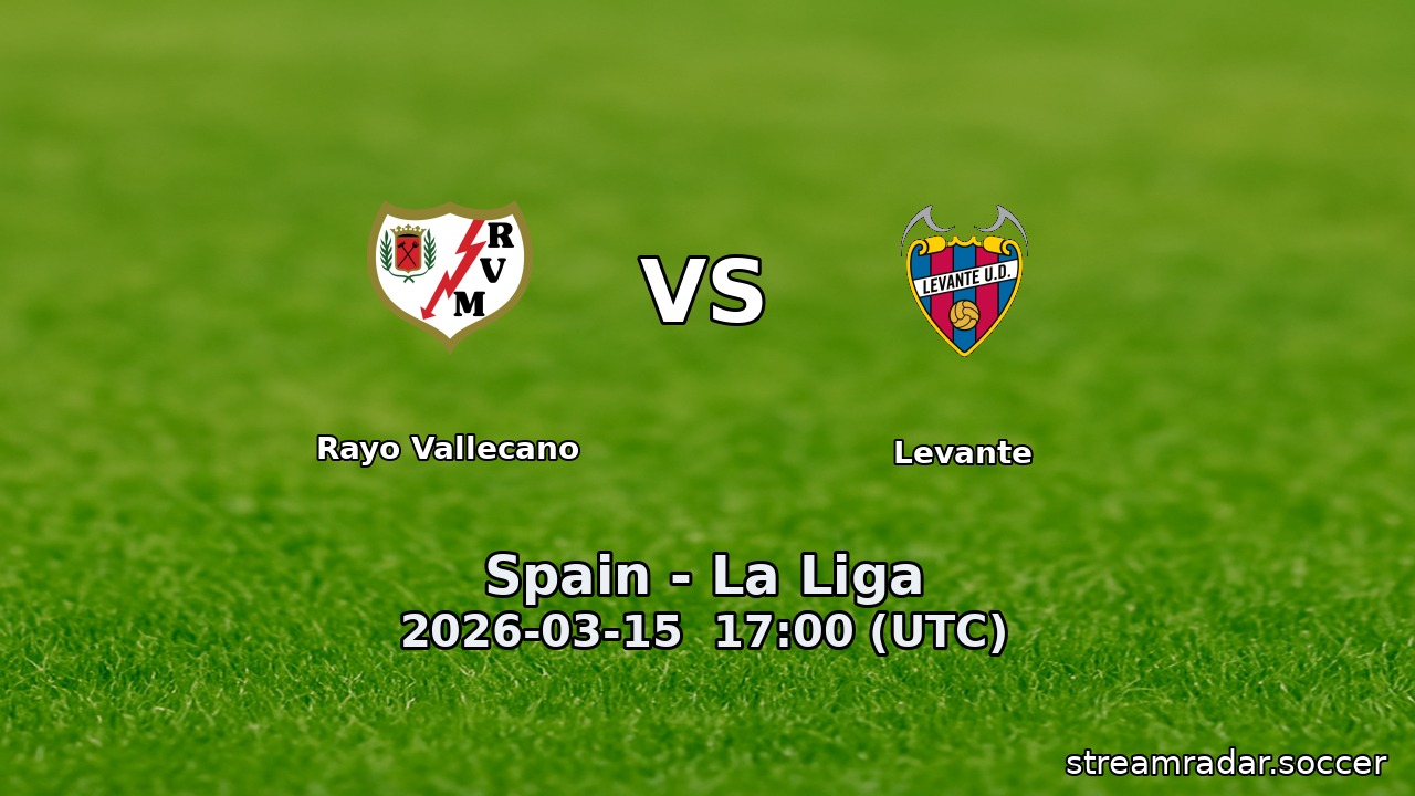 Rayo Vallecano vs Levante