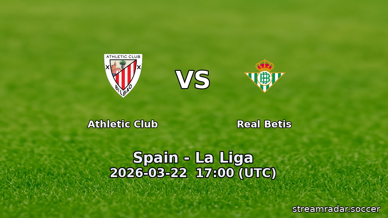 Athletic Club vs Real Betis