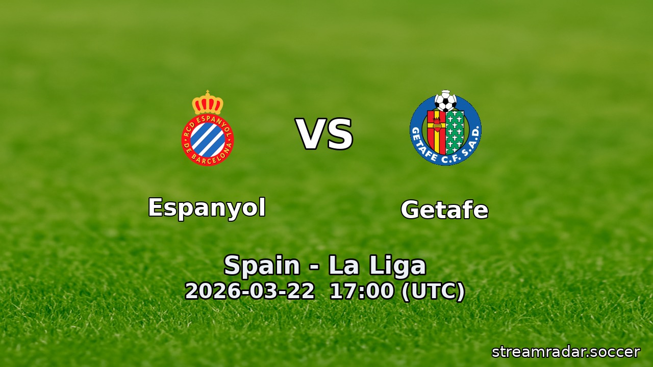 Espanyol vs Getafe