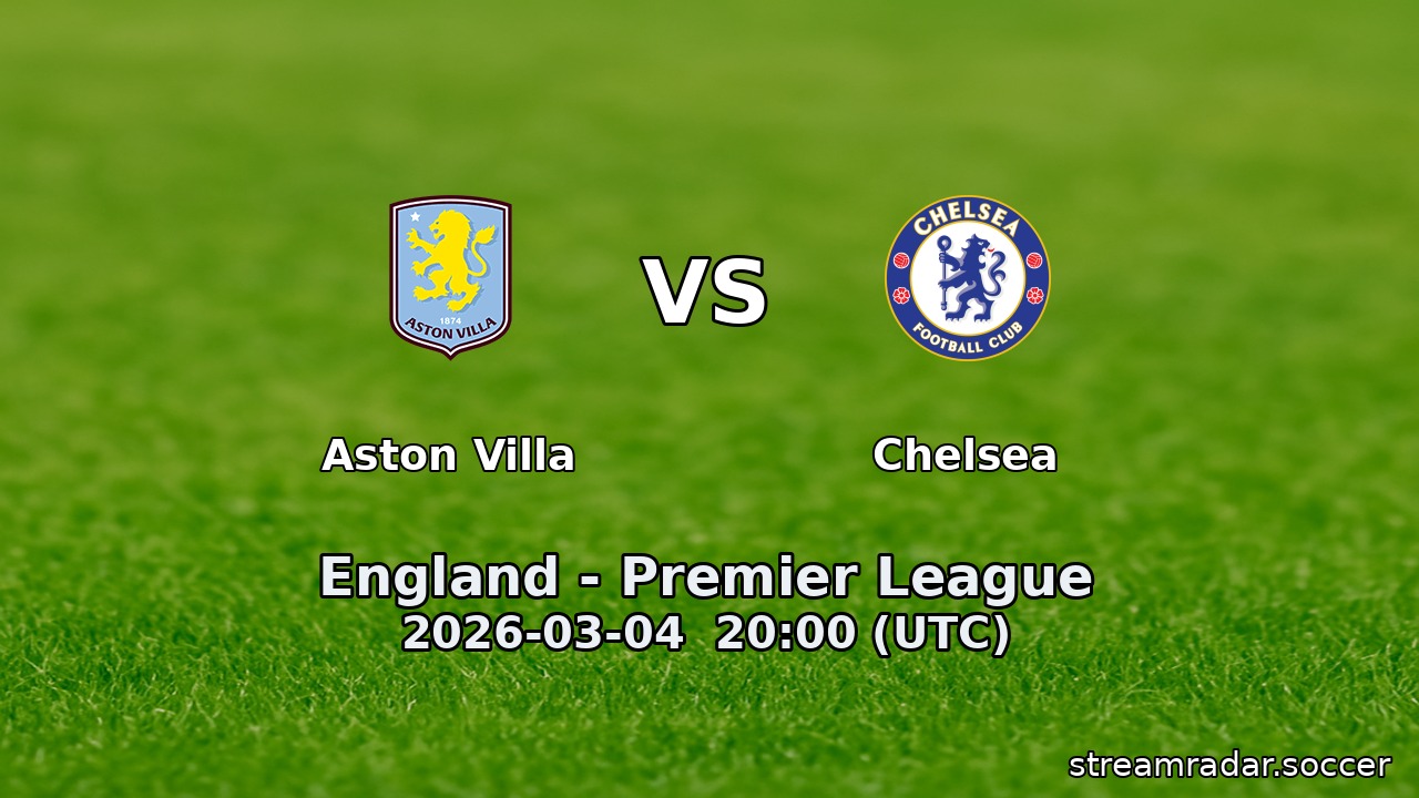 Aston Villa vs Chelsea