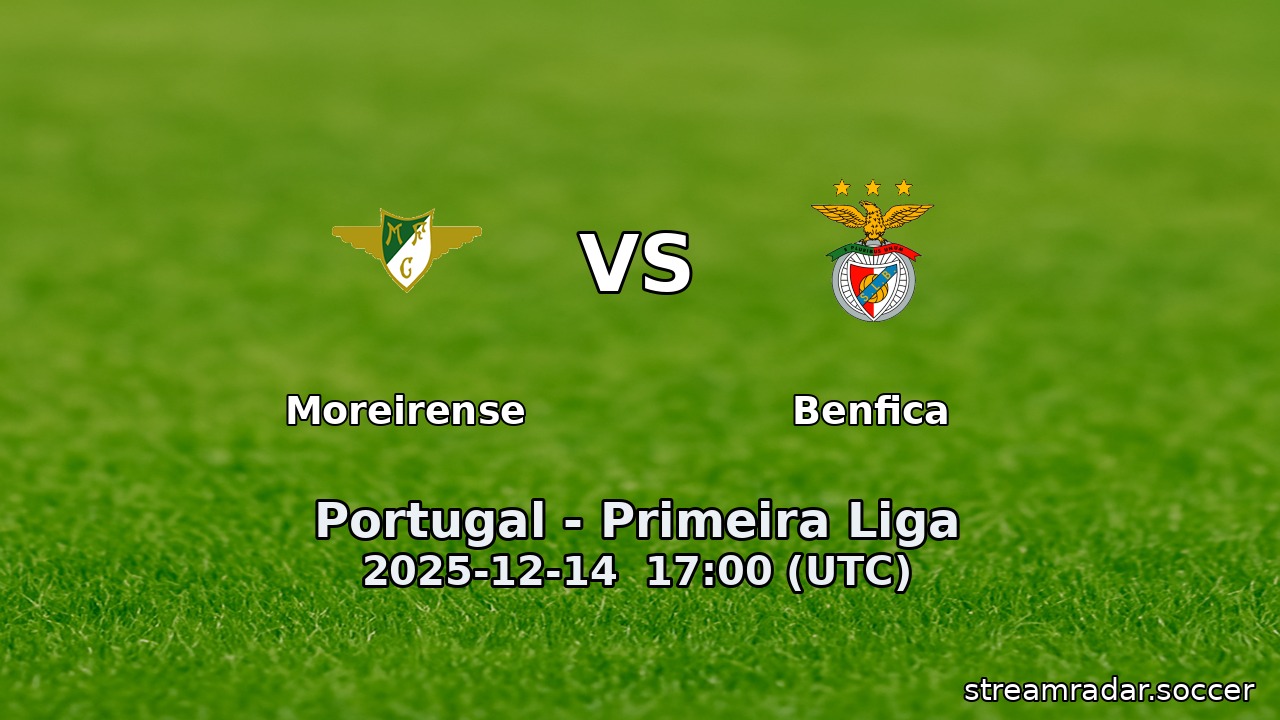 Moreirense vs Benfica