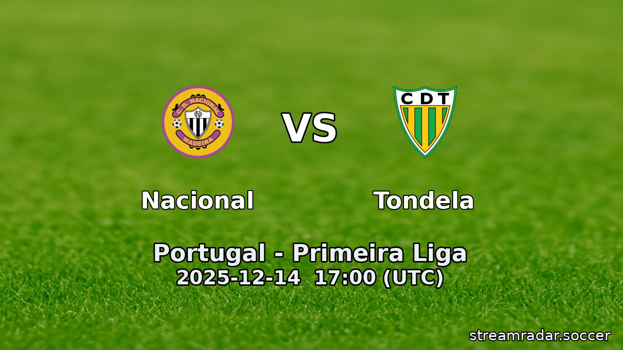 Nacional vs Tondela