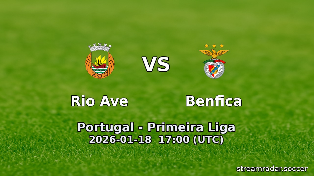 Rio Ave vs Benfica