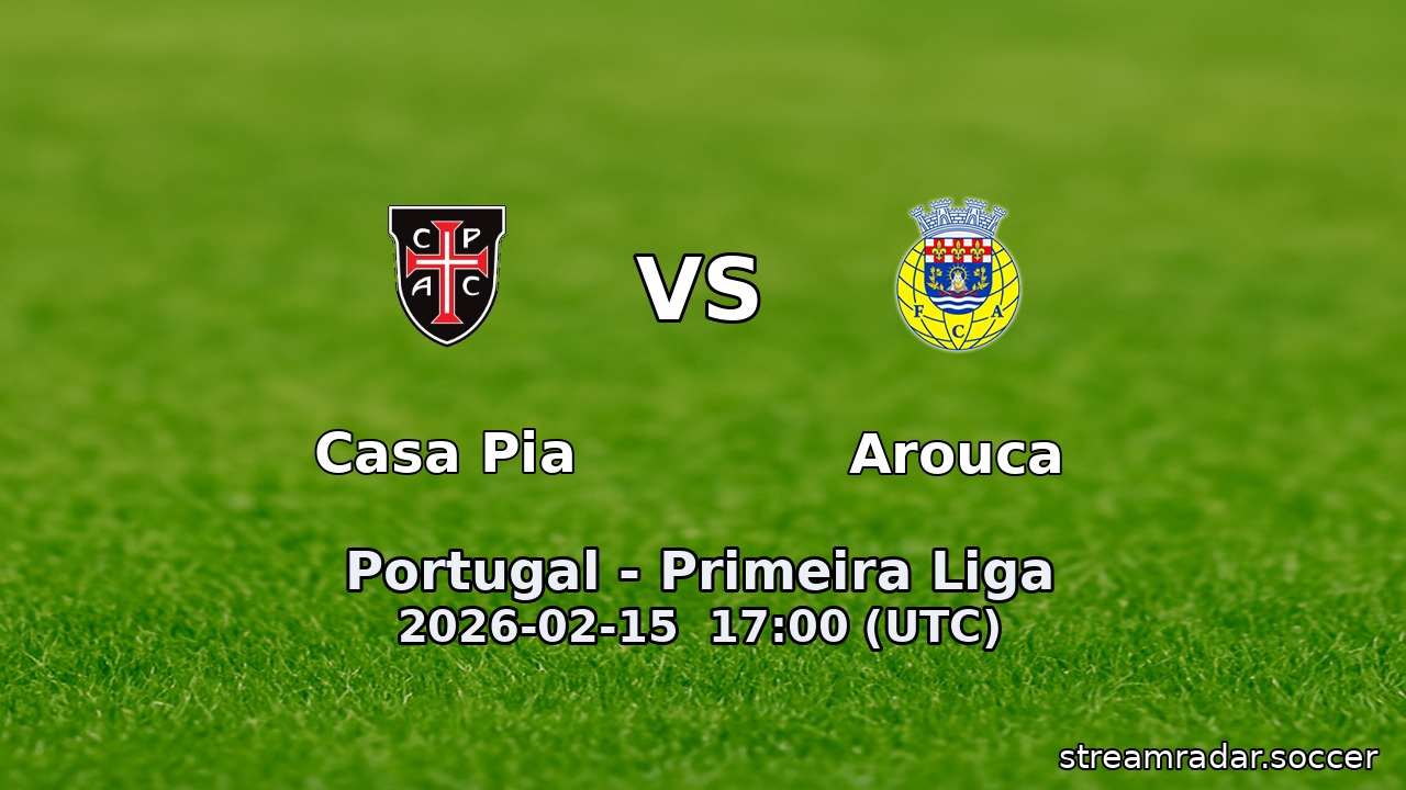 Casa Pia vs Arouca