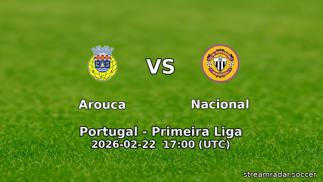 Arouca vs Nacional