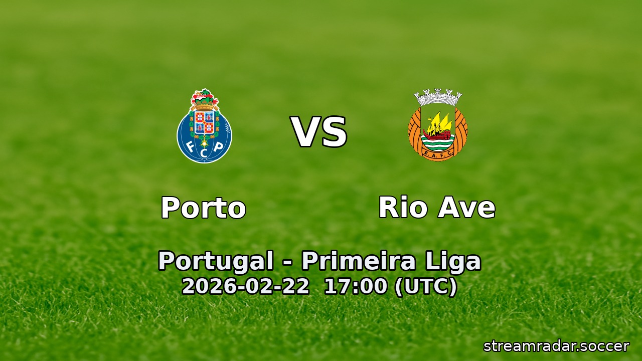 Porto vs Rio Ave