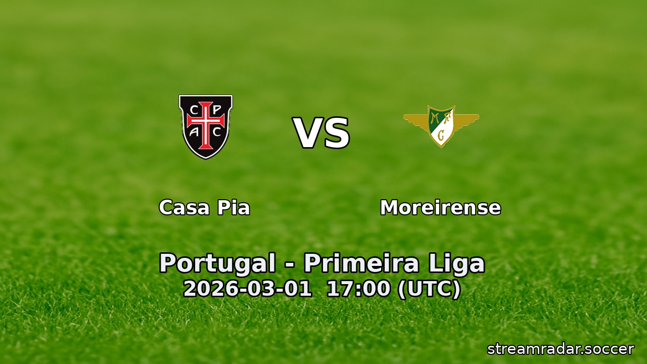Casa Pia vs Moreirense