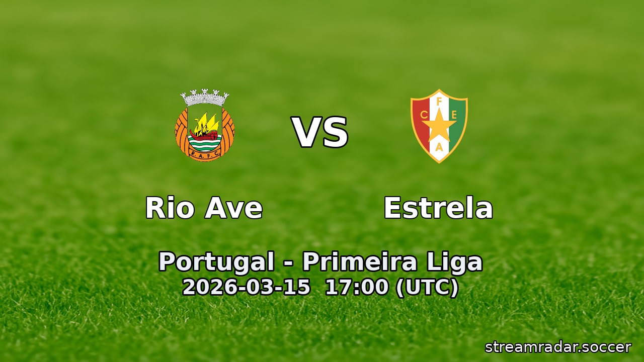 Rio Ave vs Estrela