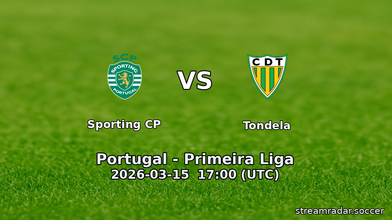 Sporting CP vs Tondela