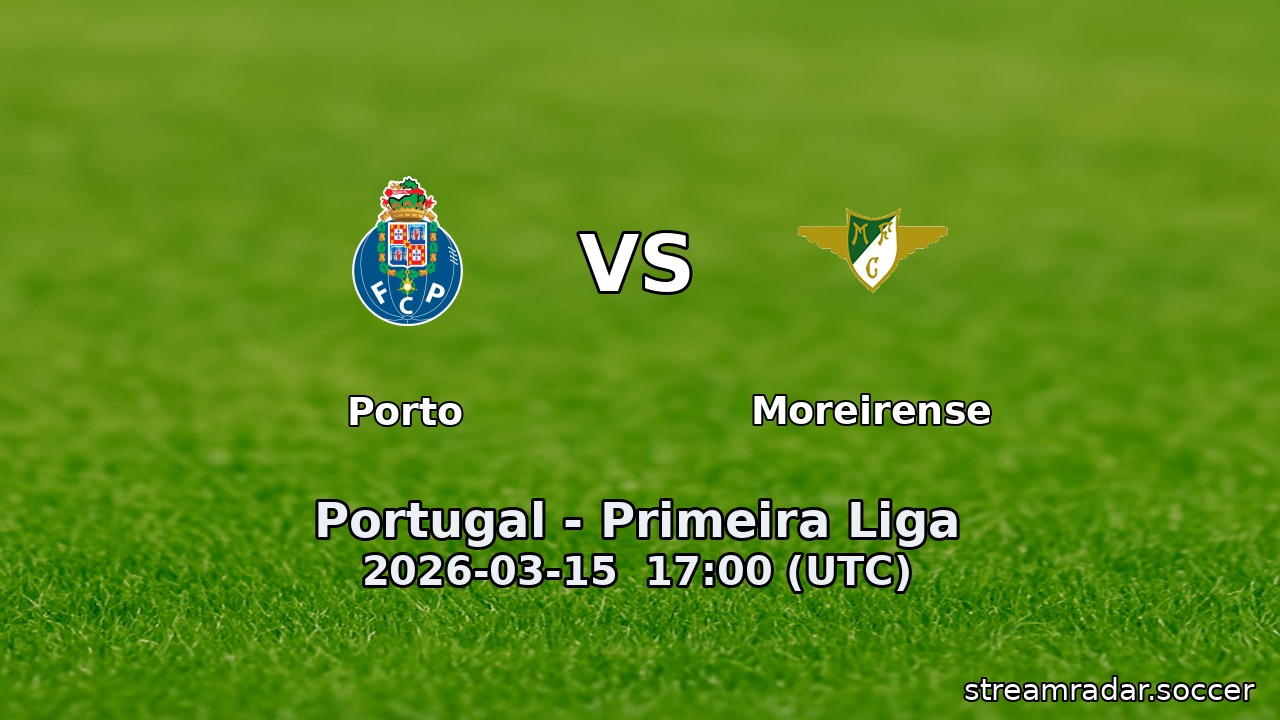 Porto vs Moreirense