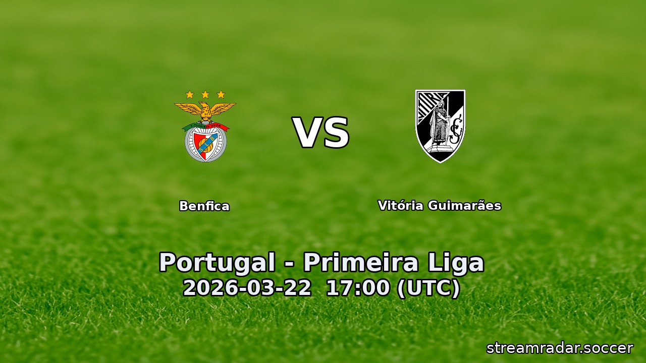 Benfica vs Vitória Guimarães