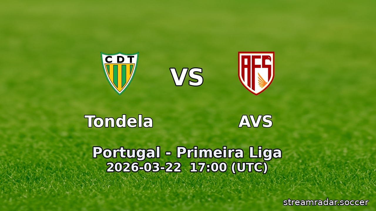 Tondela vs AVS
