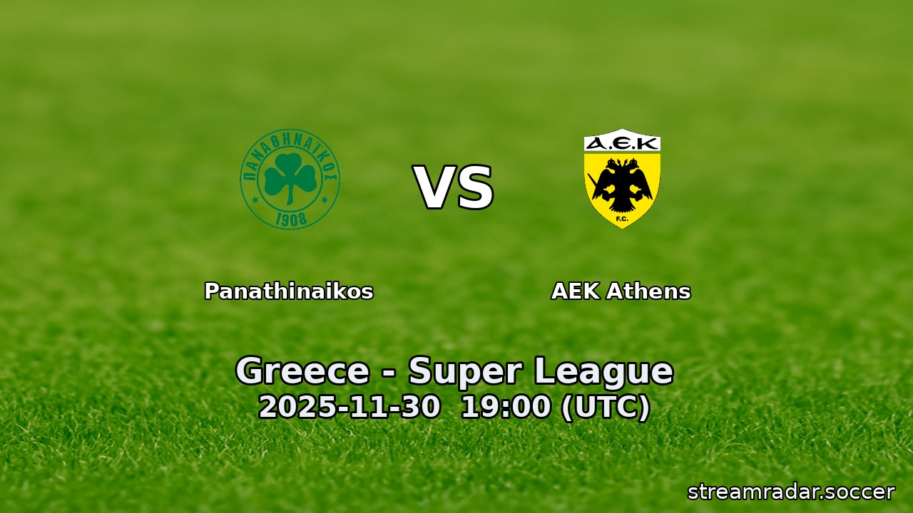 Panathinaikos vs AEK Athens