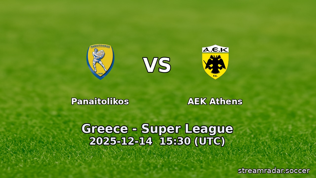Panaitolikos vs AEK Athens