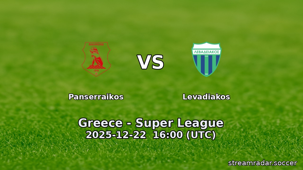 Panserraikos vs Levadiakos
