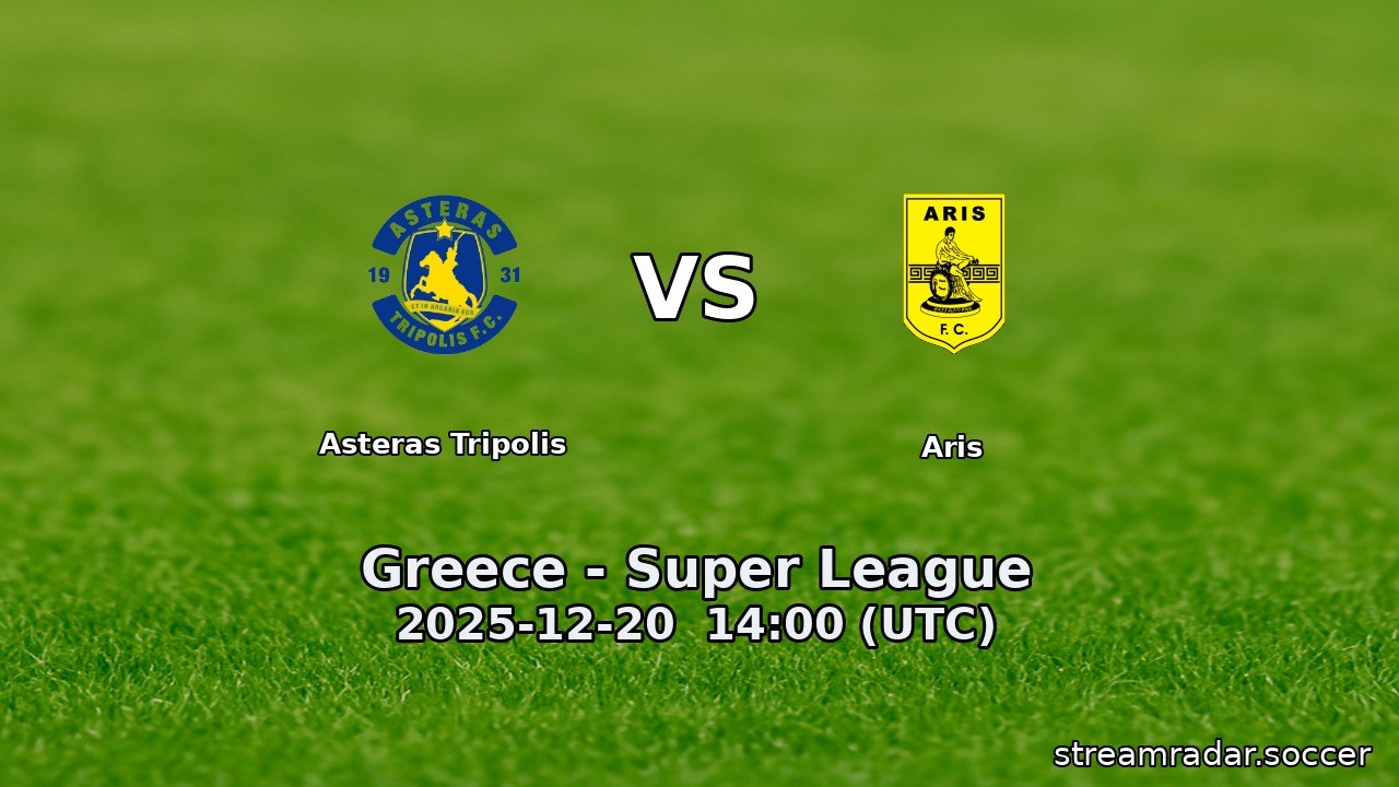 Asteras Tripolis vs Aris