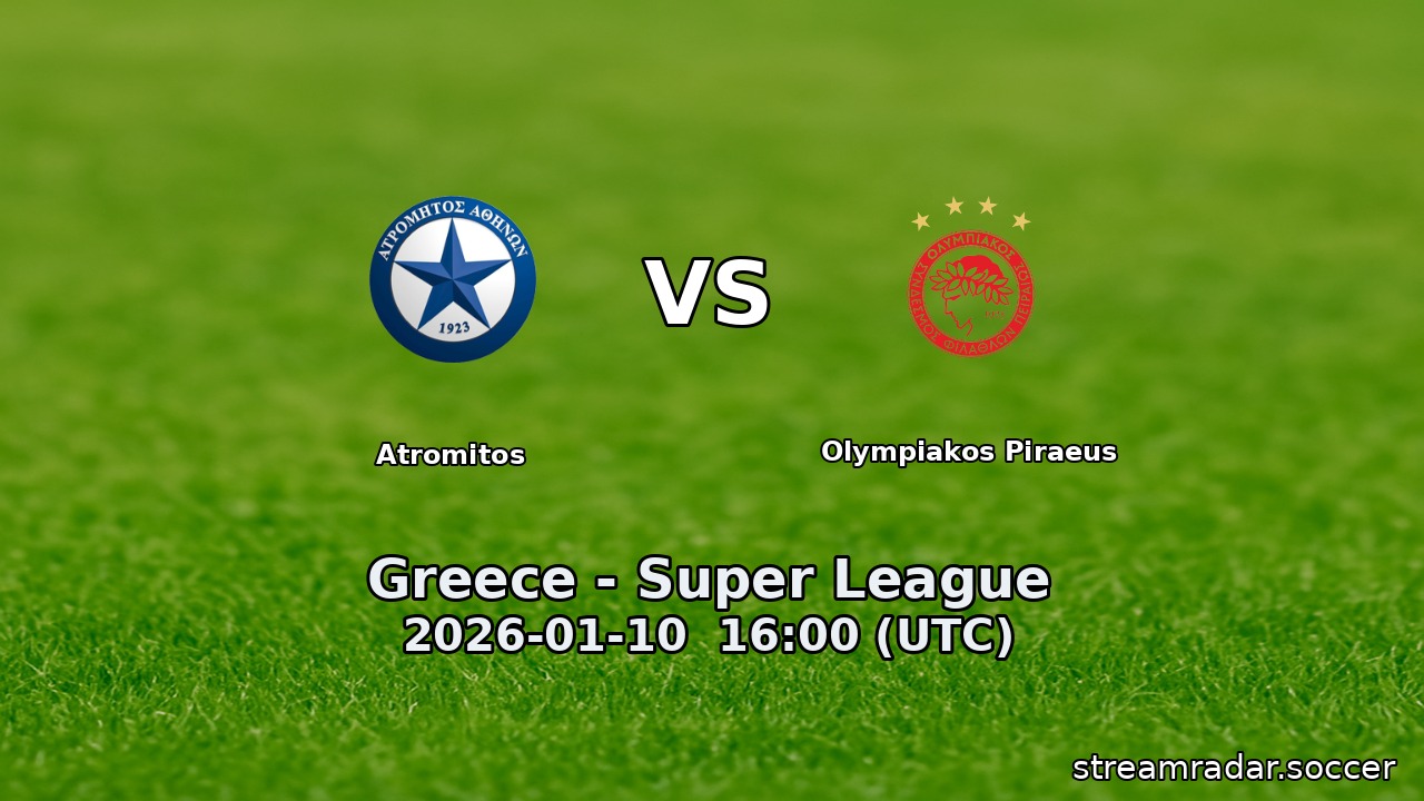 Atromitos vs Olympiakos Piraeus