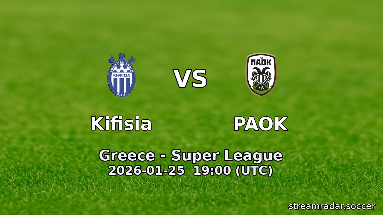 Kifisia vs PAOK