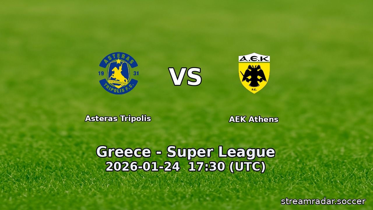 Asteras Tripolis vs AEK Athens