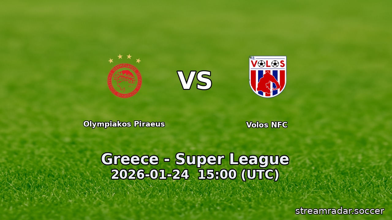 Olympiakos Piraeus vs Volos NFC