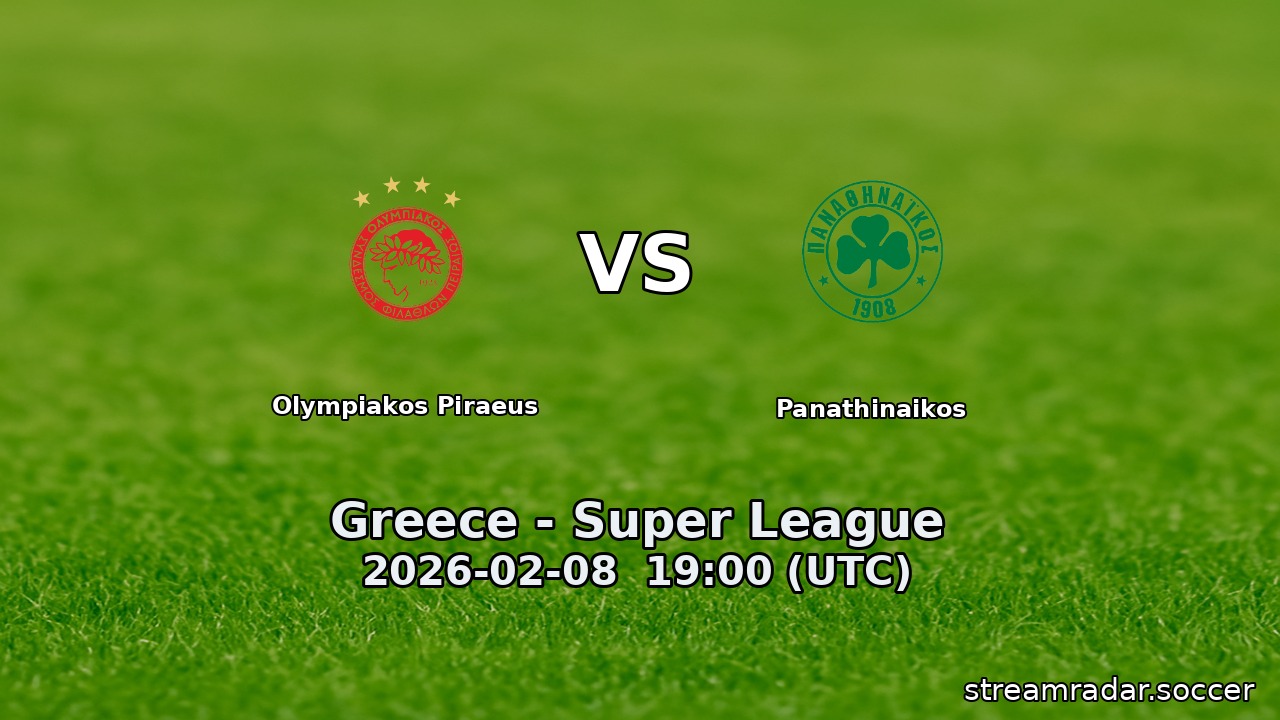Olympiakos Piraeus vs Panathinaikos
