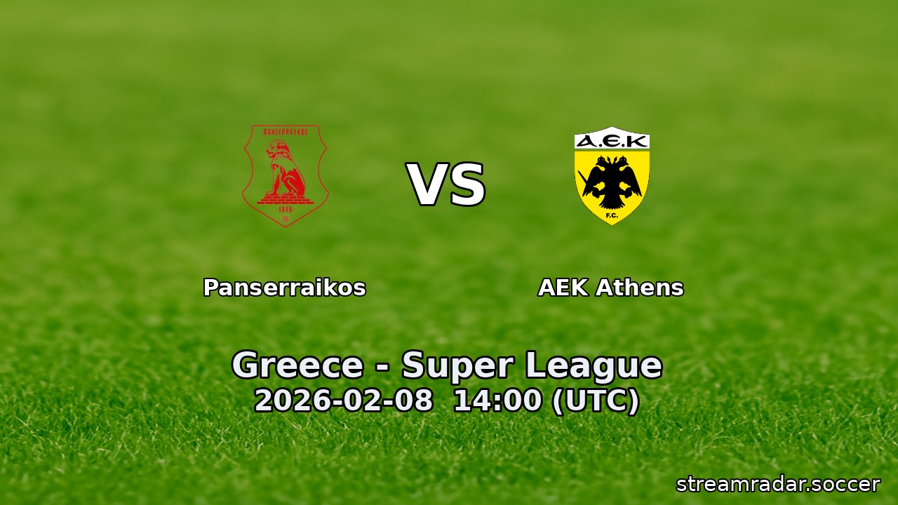 Panserraikos vs AEK Athens
