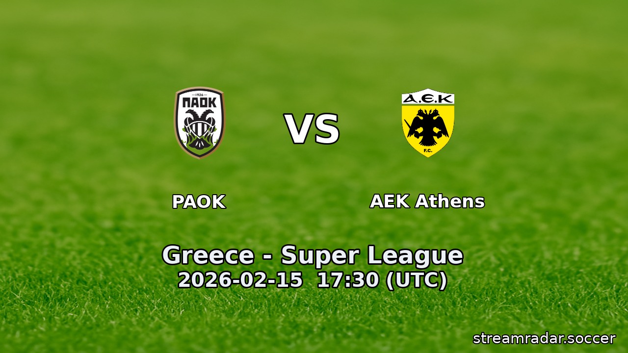 PAOK vs AEK Athens