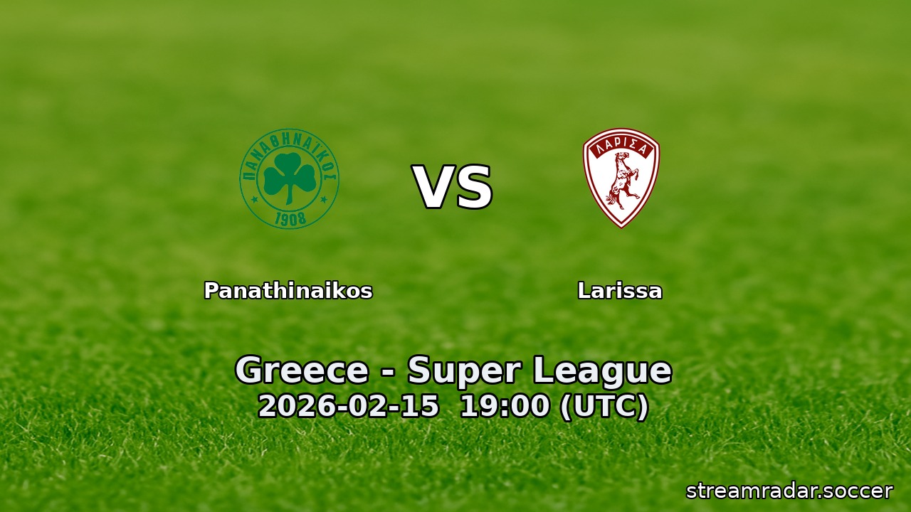 Panathinaikos vs Larissa