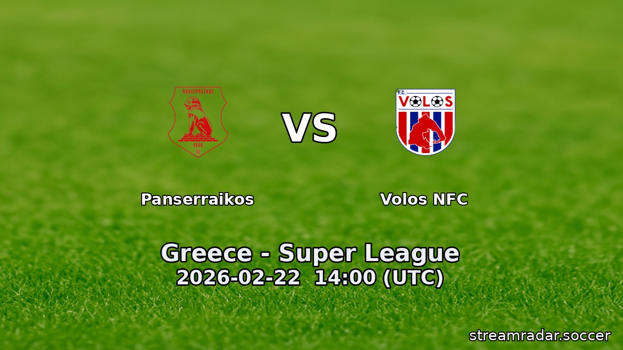 Panserraikos vs Volos NFC
