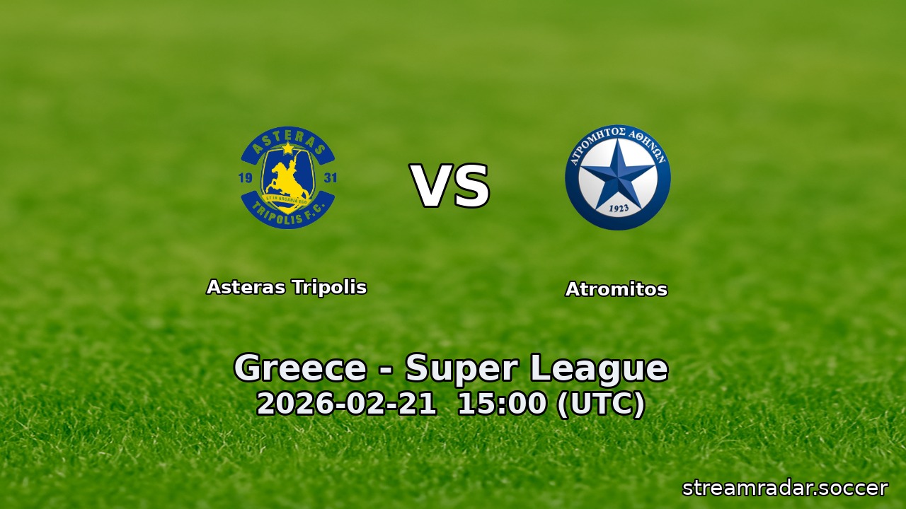 Asteras Tripolis vs Atromitos