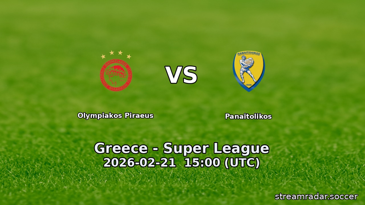 Olympiakos Piraeus vs Panaitolikos