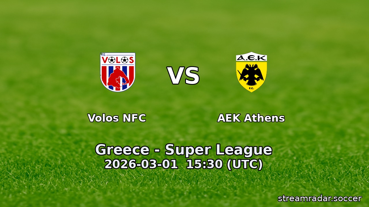 Volos NFC vs AEK Athens