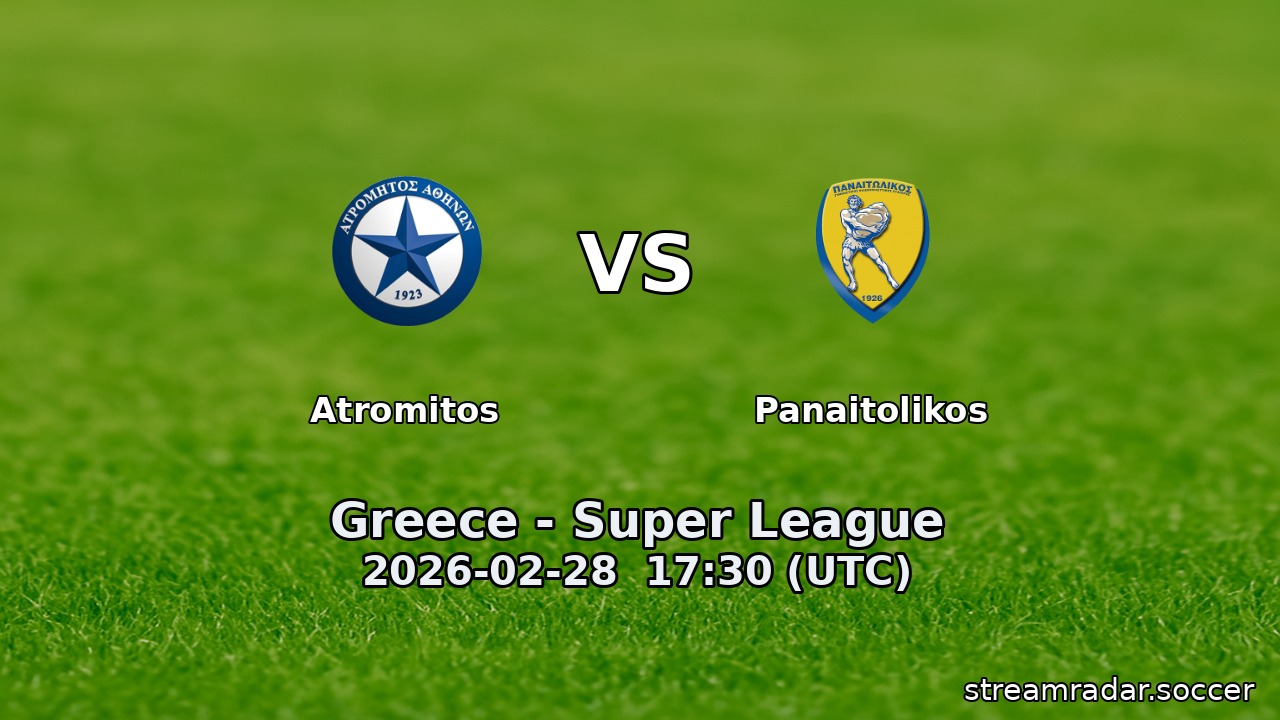 Atromitos vs Panaitolikos
