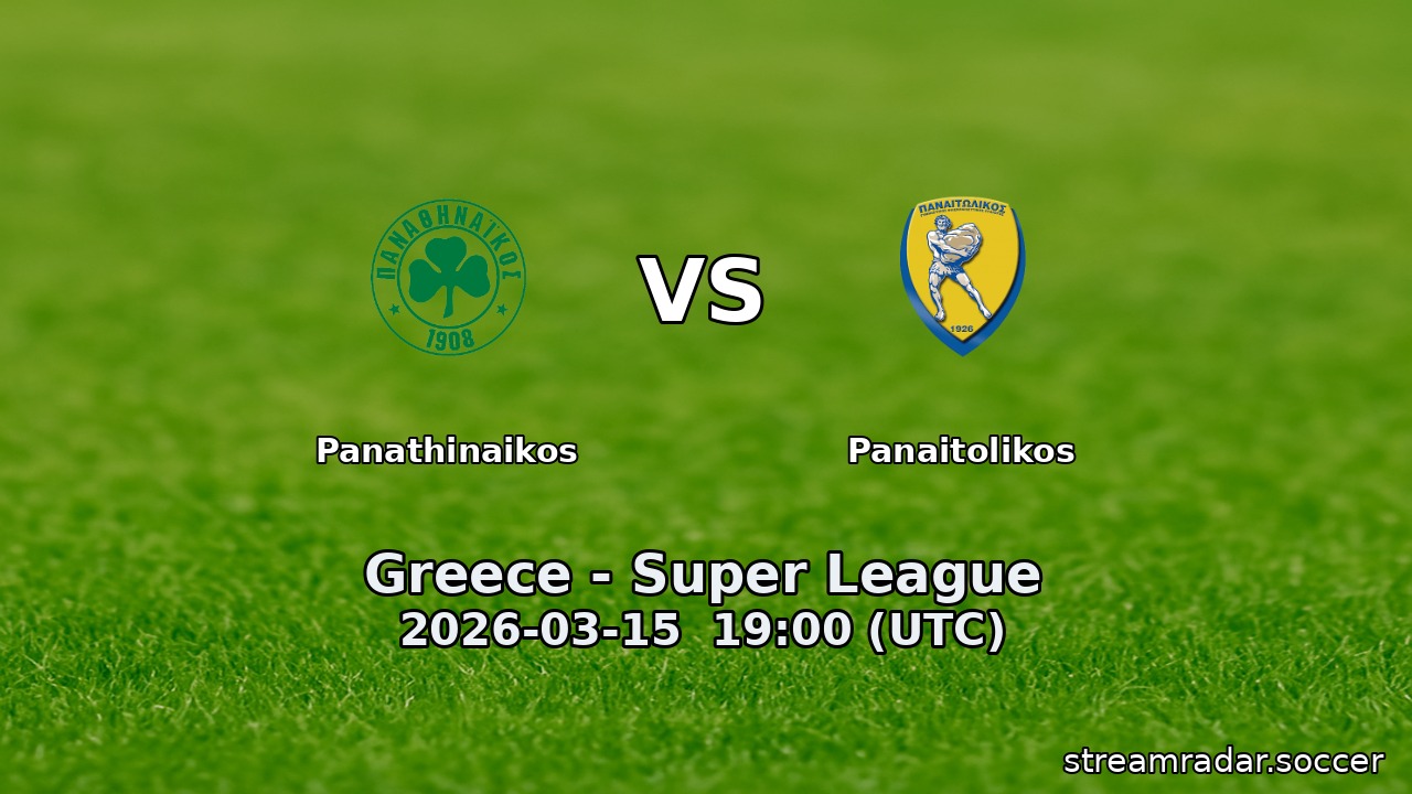 Panathinaikos vs Panaitolikos