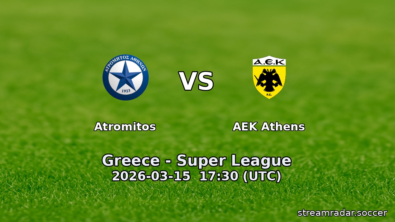 Atromitos vs AEK Athens