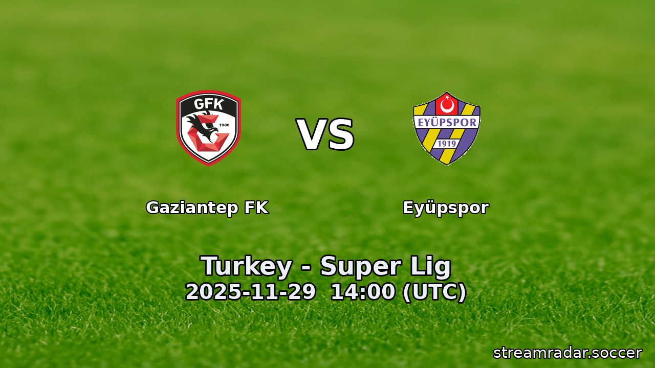 Gaziantep FK vs Eyüpspor