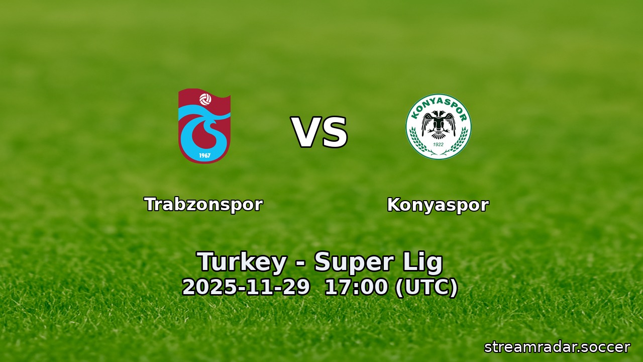 Trabzonspor vs Konyaspor