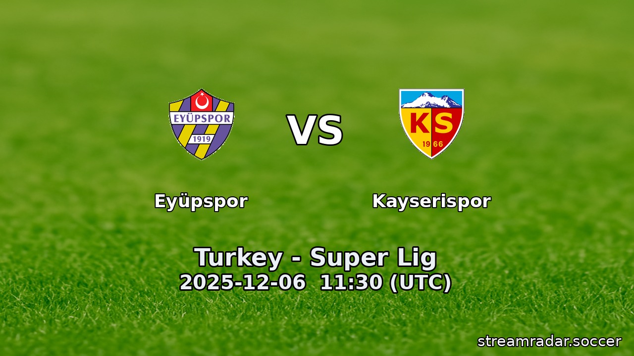 Eyüpspor vs Kayserispor