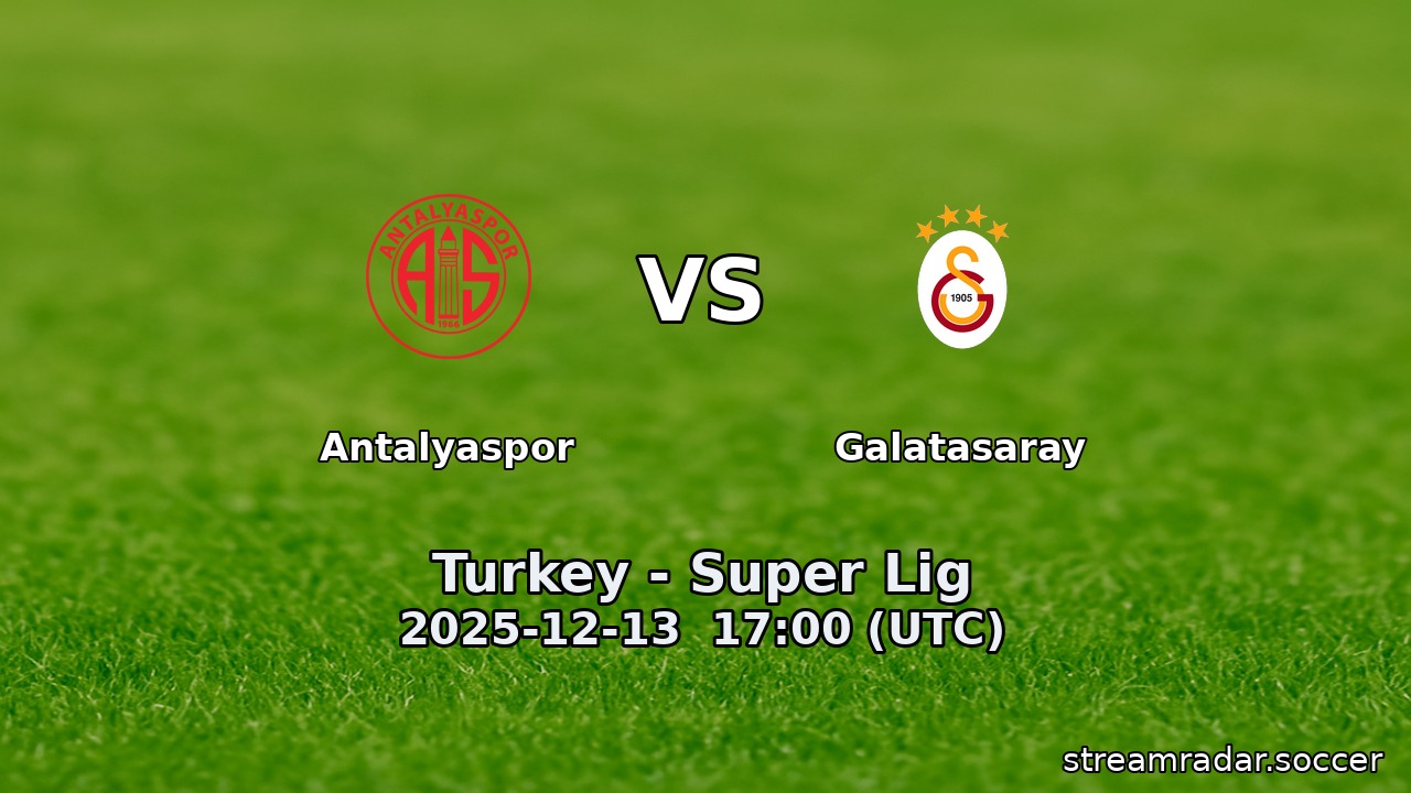 Antalyaspor vs Galatasaray