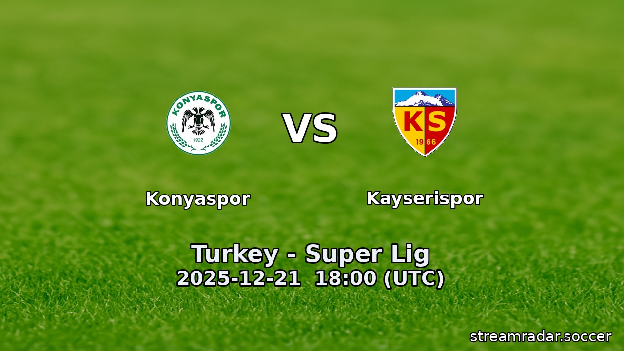 Konyaspor vs Kayserispor