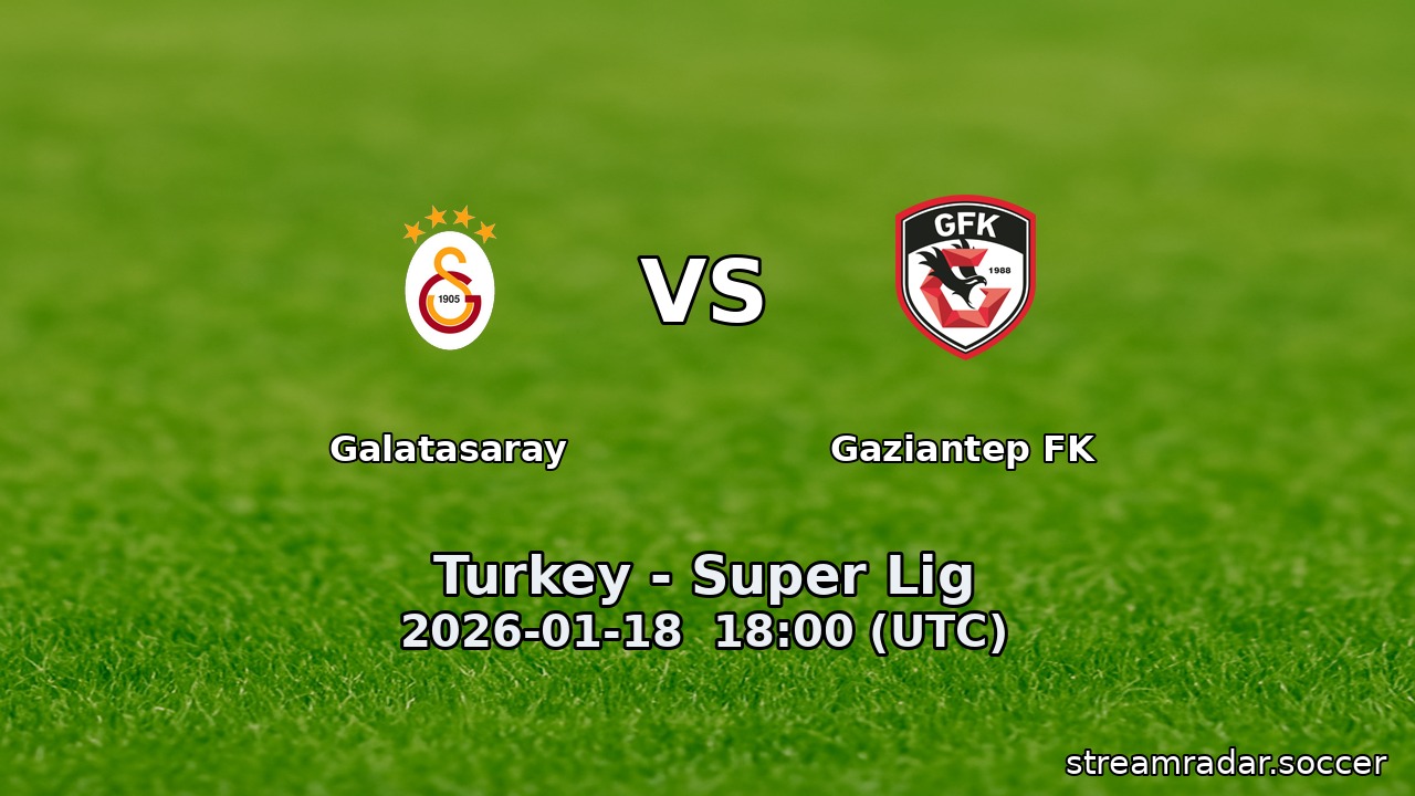 Galatasaray vs Gaziantep FK