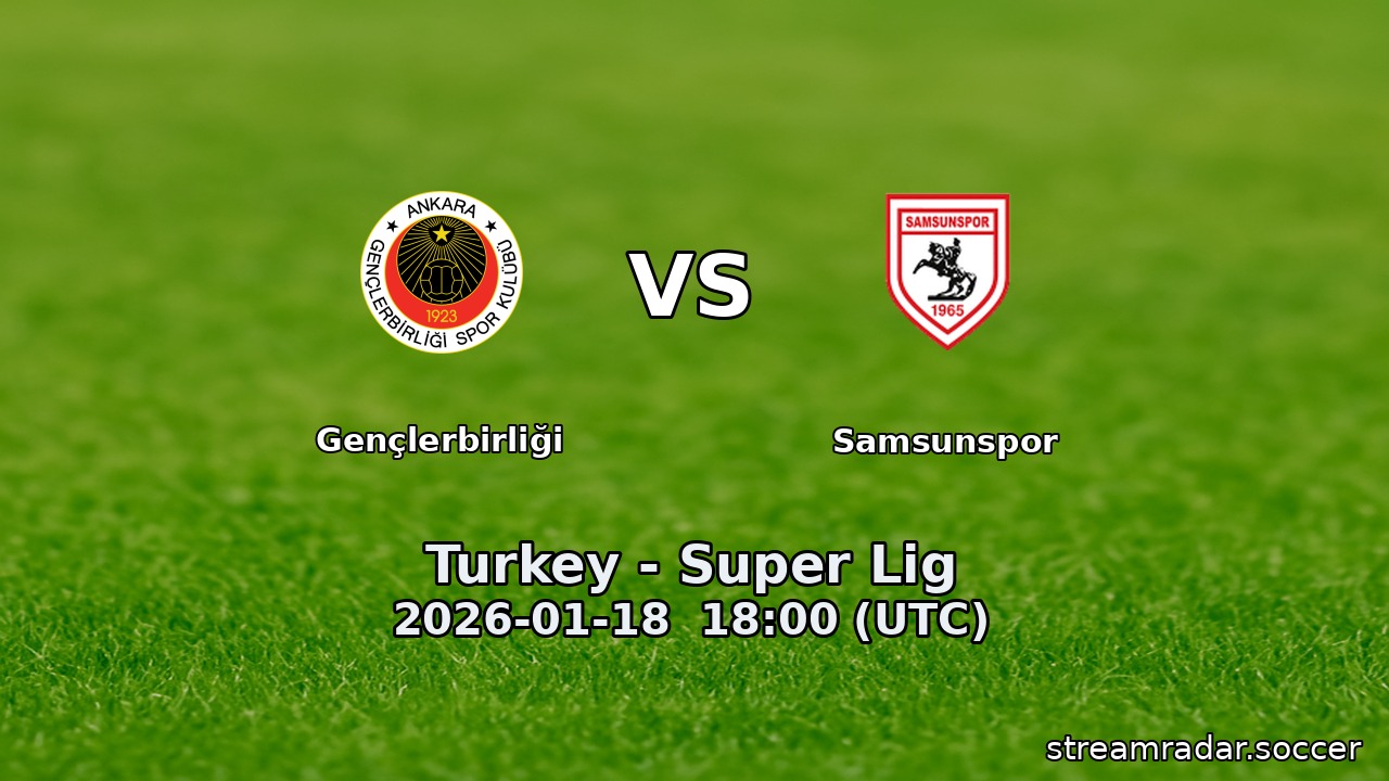 Gençlerbirliği vs Samsunspor