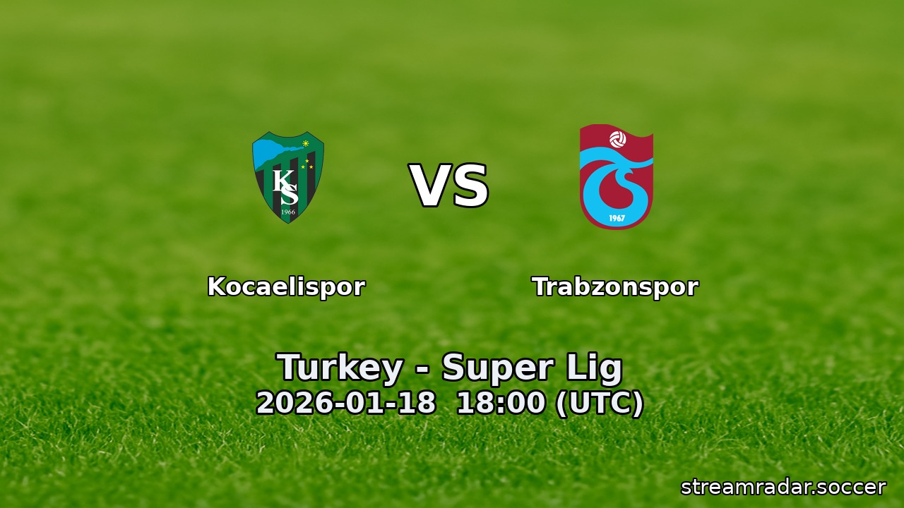 Kocaelispor vs Trabzonspor