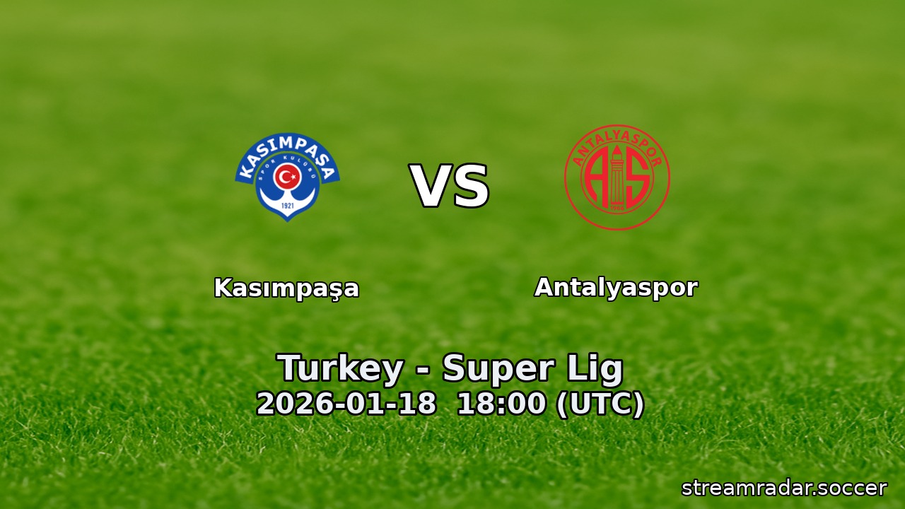 Kasımpaşa vs Antalyaspor