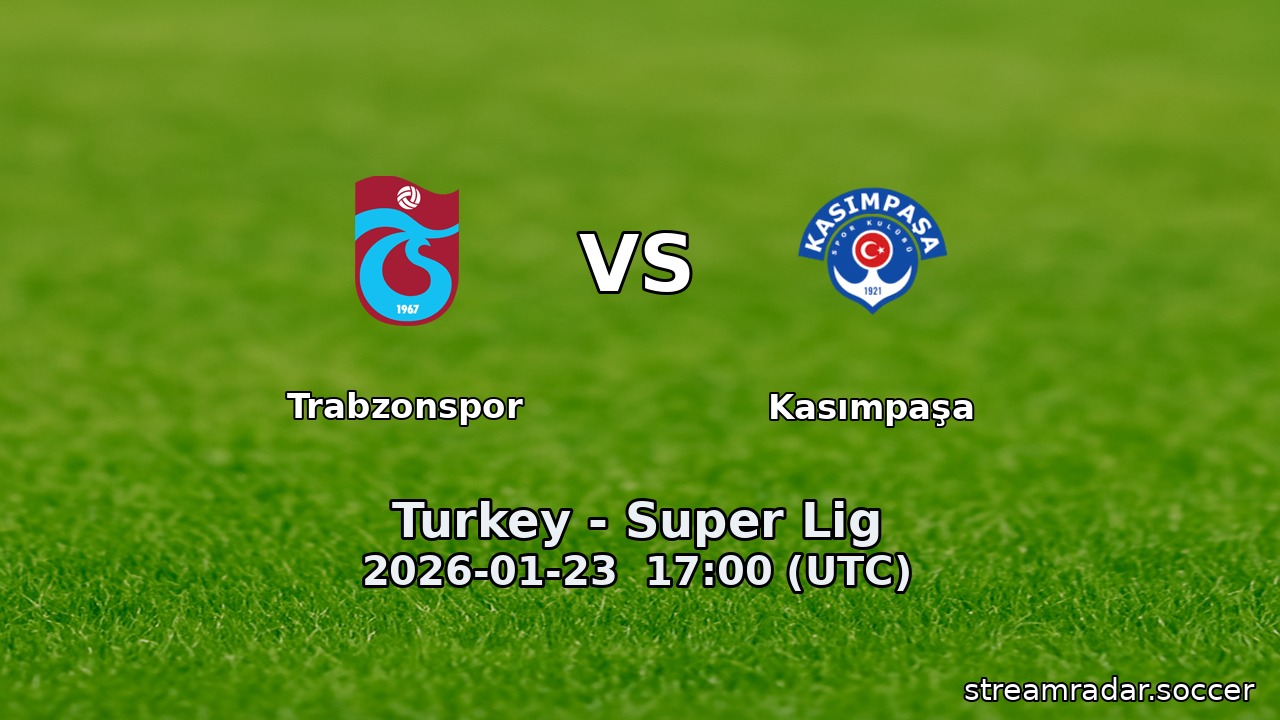 Trabzonspor vs Kasımpaşa