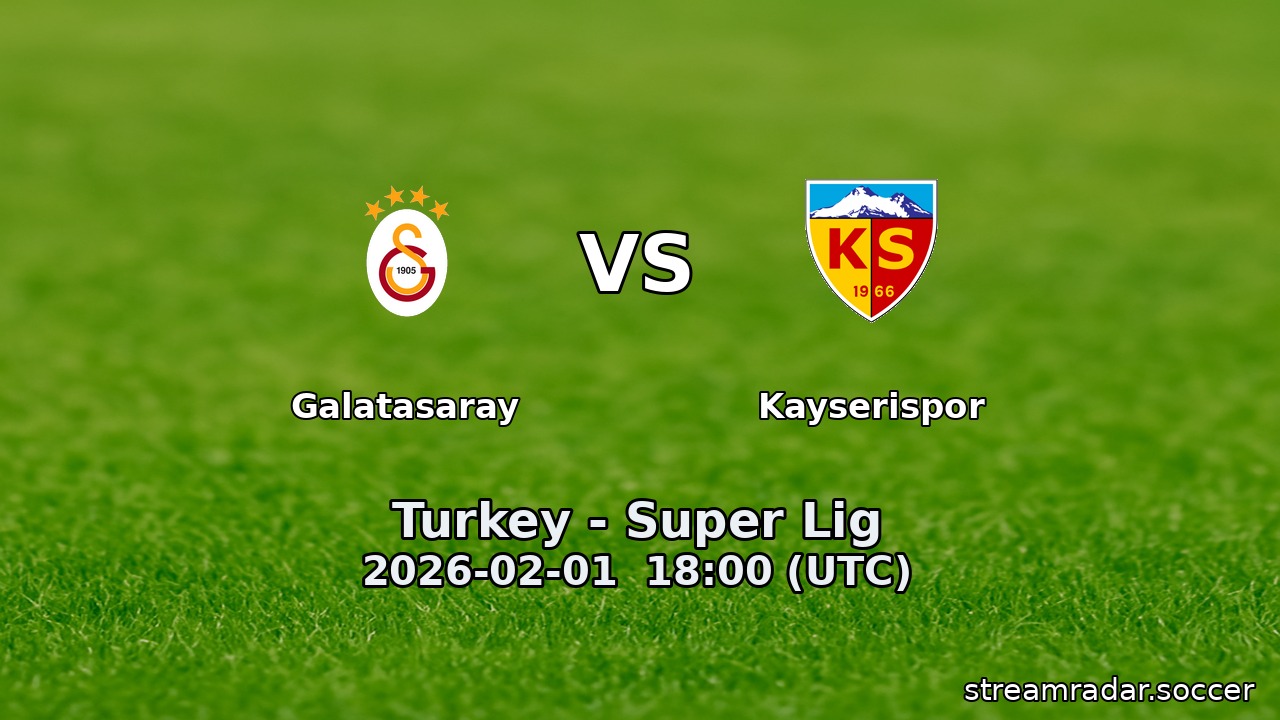 Galatasaray vs Kayserispor