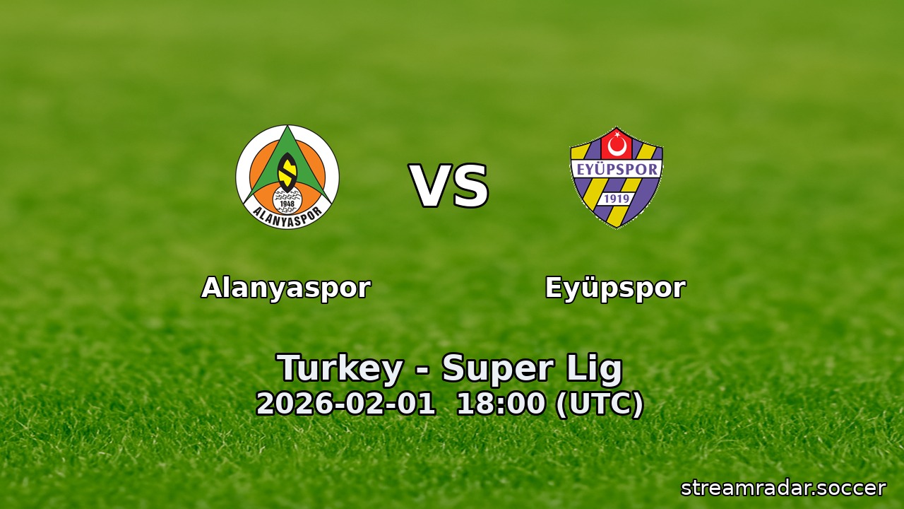 Alanyaspor vs Eyüpspor