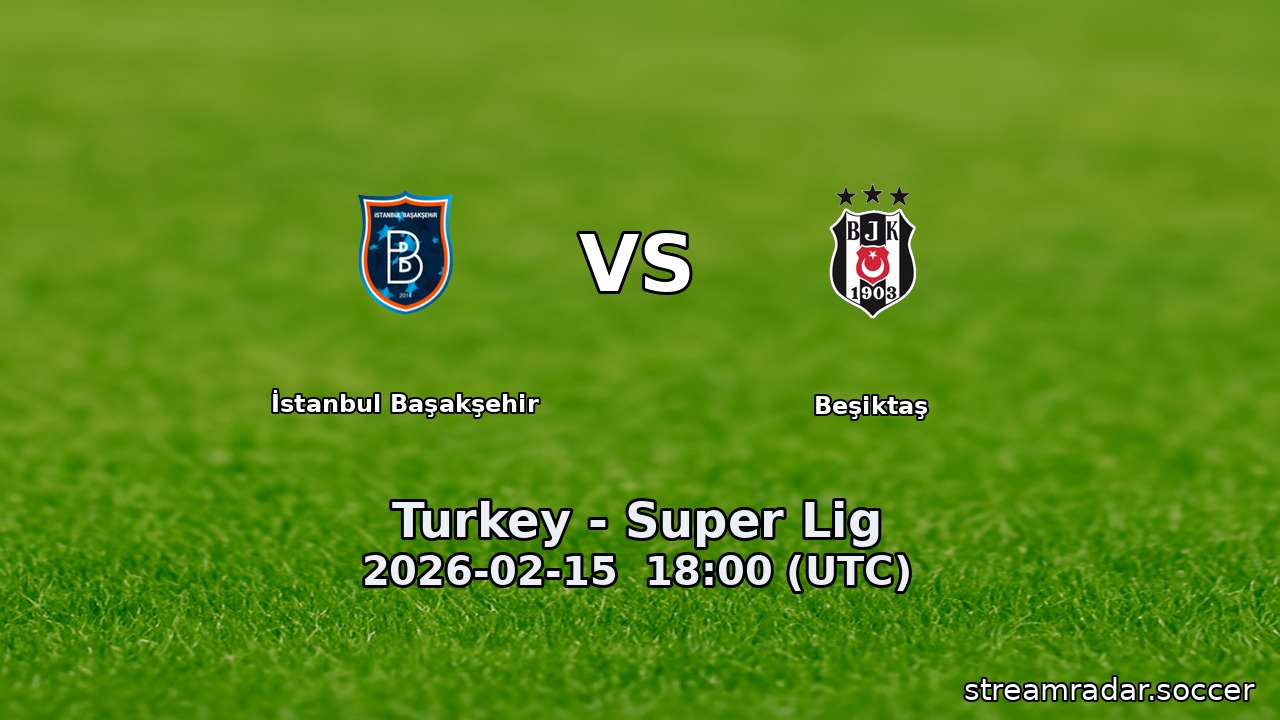 İstanbul Başakşehir vs Beşiktaş