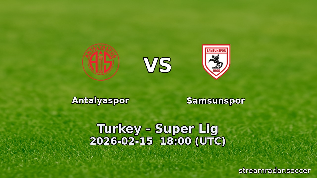 Antalyaspor vs Samsunspor