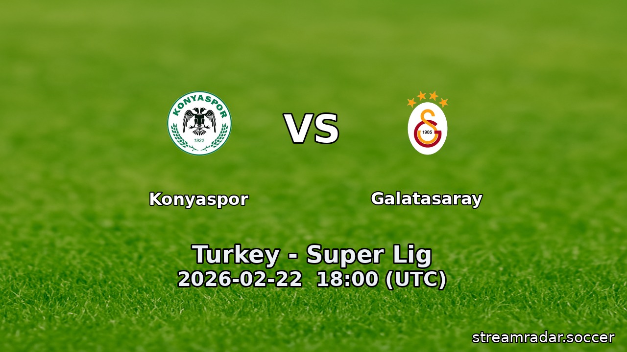 Konyaspor vs Galatasaray
